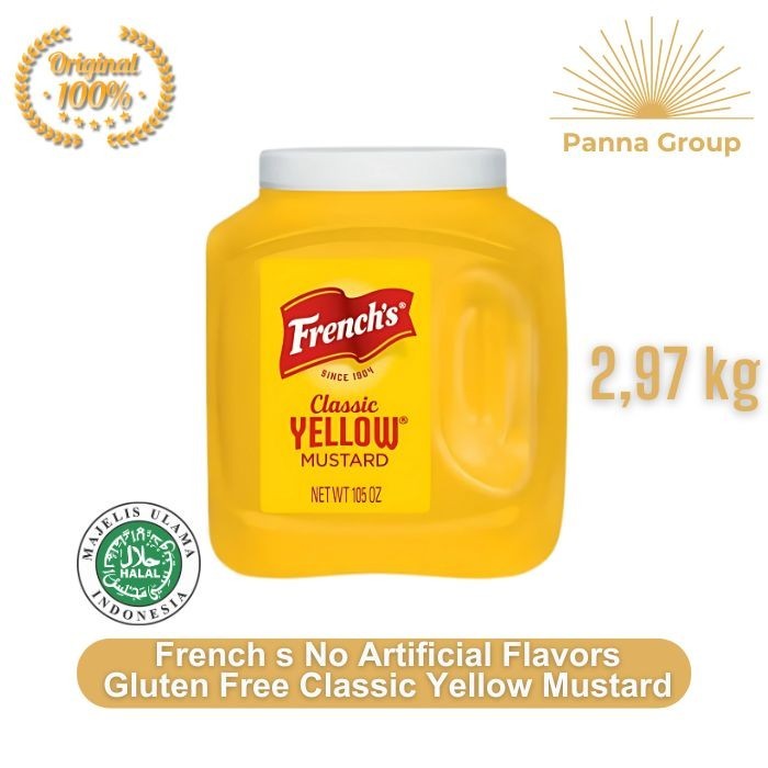 

Frenchs Classic Yellow Mustard 2.97 Kg / Yellow Mustard Classic