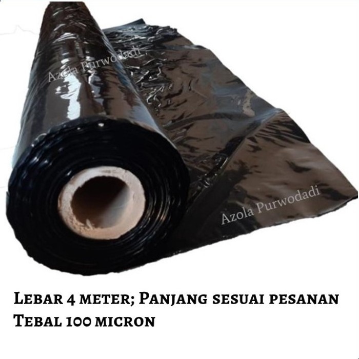 ASLI PLASTIK UV HITAM UNTUK TAMBAK - PLASTIK KOLAM TERPAL (LEBAR 4 METER) KODE 1264