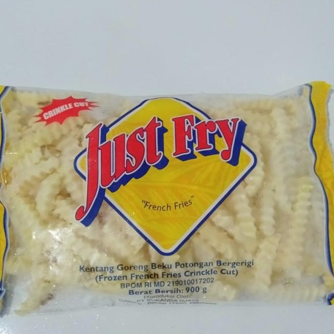 

Just Fry French Fries Crinkle Cut 900 Gram / Kentang Beku Original