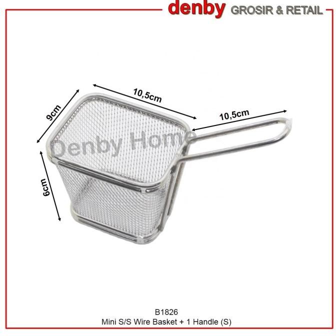 

Reno Keranjang Kentang Mini / Fry / Saringan Uk. 10.5X9X6Cm B1826 Original