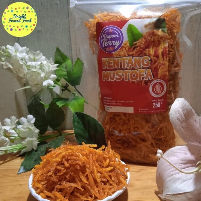 

Cemilan Camilan Kering Kentang Keripik Mustofa Pedas Manis Original