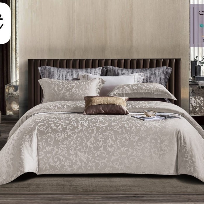 Bedcover + Sprei kingkoil tencel / Sprei kingkoil jacquard / DE-2