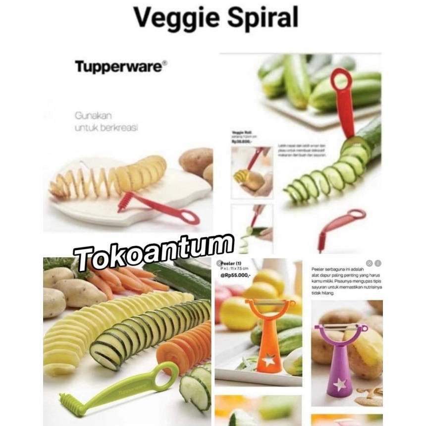 

Pisau Roll Kentang, Wartel,Etc.Tupperware Veggie Roll Original