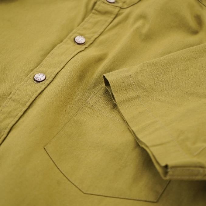 Promo Baju Koko Pria Basic Kemeja Casual Premium Polos Pria Dewasa Peach COD