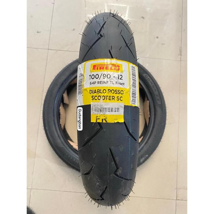 Ban Pirelli 100 / 90 - 12 Diablo rosso scooter SC New scoopy KSR vespa piaggio kymco