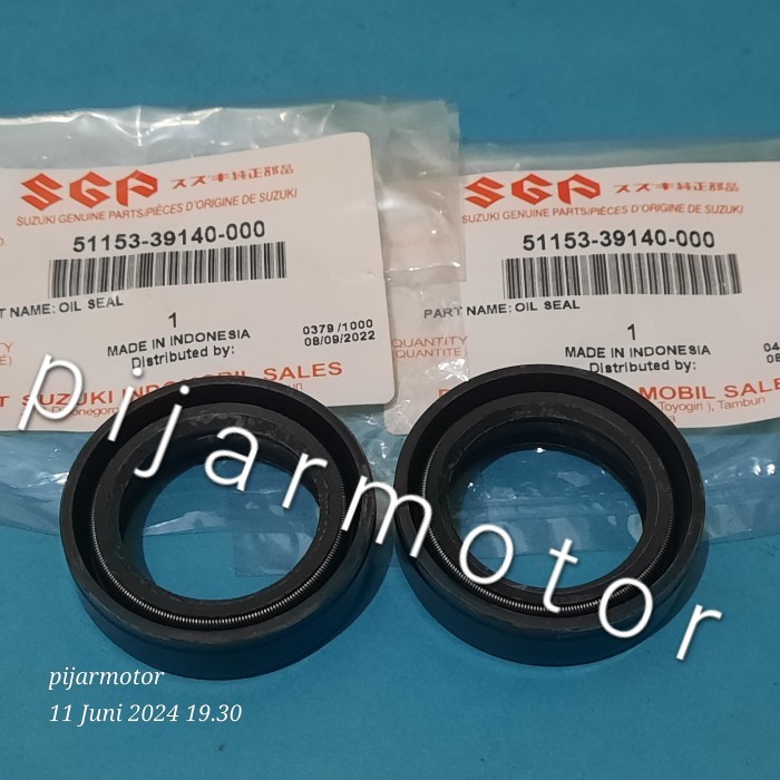 Sepasang (2Pcs) Seal As Shock Depan Suzuki Tornado, Shogun 110 Kebo, Satria 120 Hiu Lumba, Rc Sprint