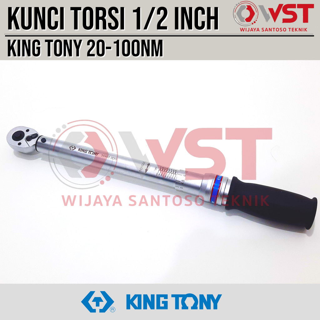 King Tony Kunci Torsi 1/2inch 20-100nm / Kunci Momen 1/2" 10kilo 10kg