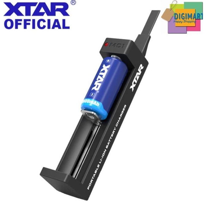 Terbaru XTAR MC1, CHARGER BATERAI 1 (SATU) SLOT - SINGLE SLOT BATTERY CHARGER
