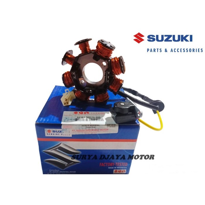 Spul Spull Spol Spool Stator Assy Motor Shogun 110 Original Suzuki Termurah Langka