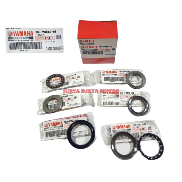 Komstir Set Race Ball Kit Atas Bawah New Nmax Aerox B65-Wb069-00 Ori Termurah Langka