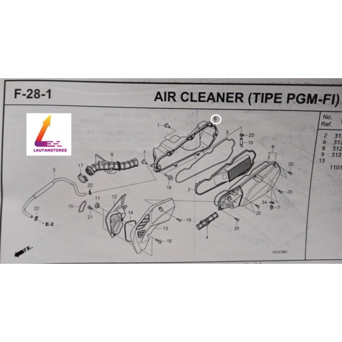 17230-Kzl-C30 Rumah Filter Spacy Injeksi Termurah Langka