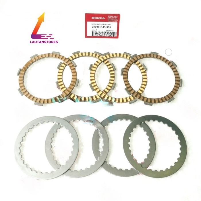 22210-K45-305-Kampas Kopling Set Cbr -Set Disk Clutch Cbr 150R K45N K45R Termurah Langka