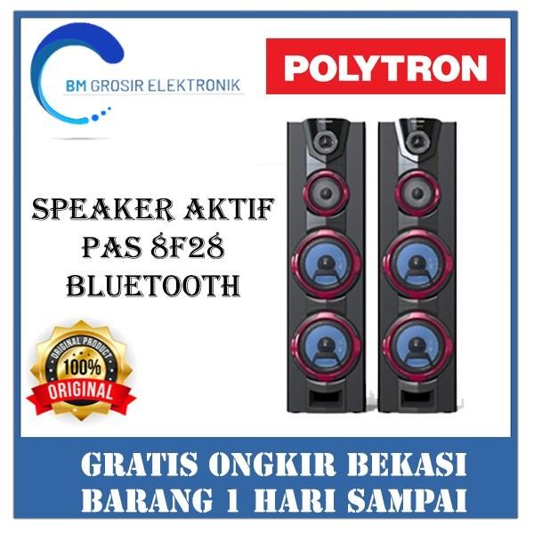 POLYTRON SPEAKER AKTIF PAS 8F28 / PAS-8F28 BLUETOOTH SPEAKER Terbaru Berkualitas