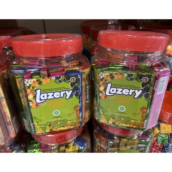 Produk Baru Lazery Stick Assorted Candy Toples 750Gr