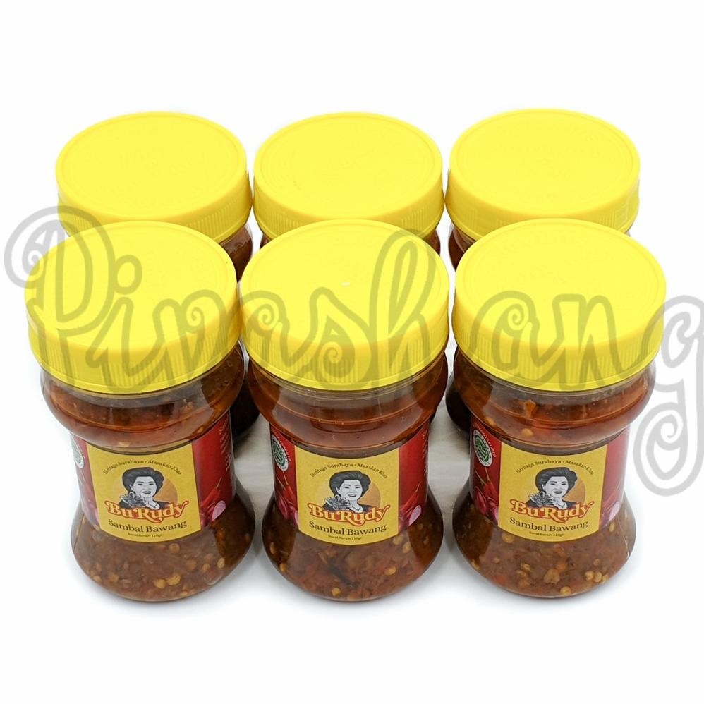 

zoe grosir 6 pcs sambal bawang bu rudy oleh oleh khas bu rudi surabaya