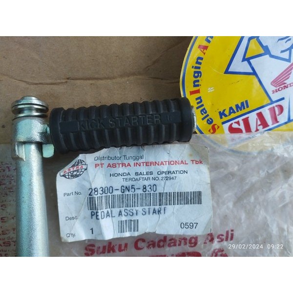 Kick Stater Pedal Selah Slah Selahan Engkol Engkolan Honda Astrea Prima Star Grand Legenda Supra X 1