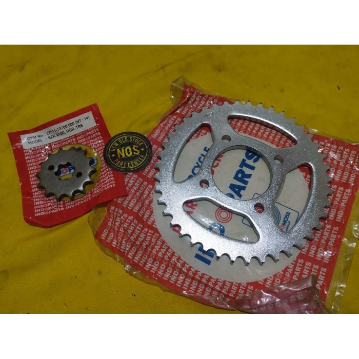 Gear Ger Gir Set 428 Depan 14T Belakang 42T Suzuki Rgr Indoparts New O Termurah Langka