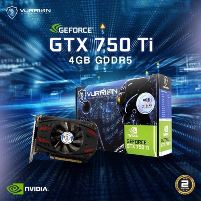 VGA VURRION GTX 750Ti 4GB DDR5 GARANSI RESMI Unit Baru / Segel - Garansi Resmi
