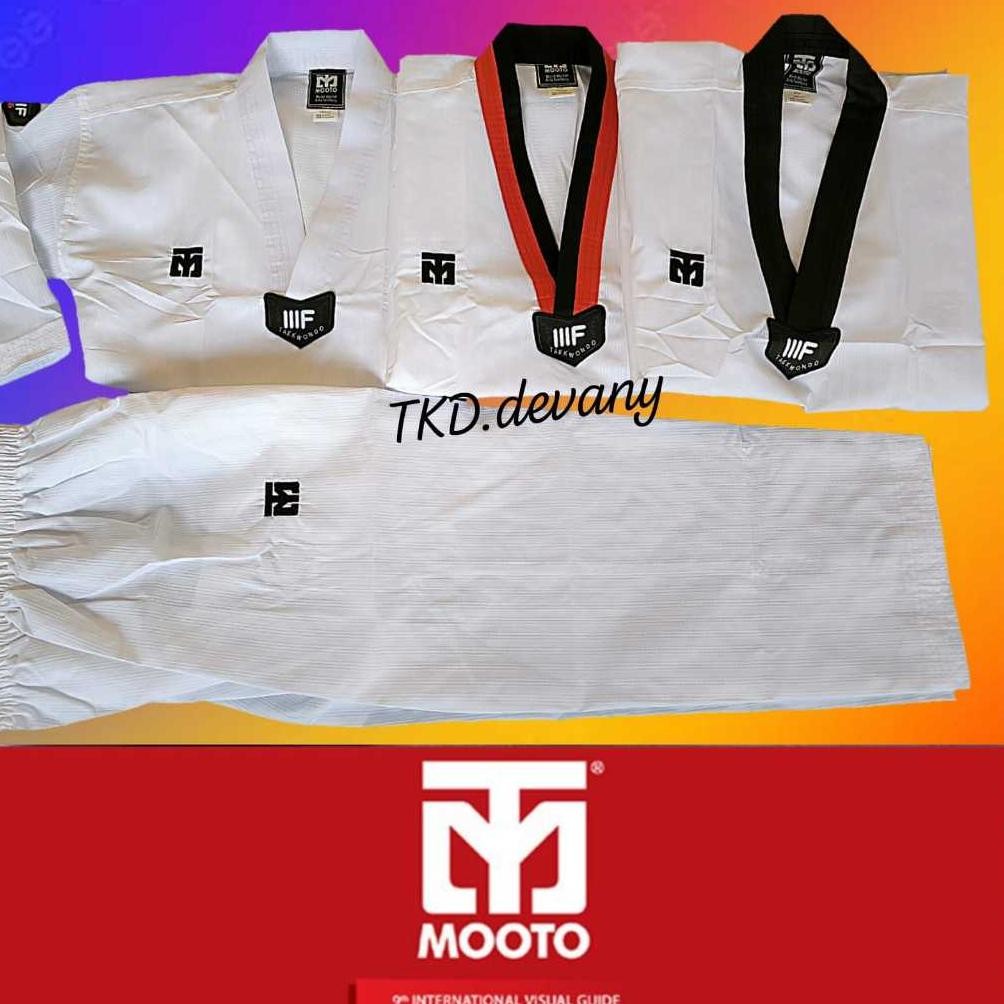 theo seragam taekwondo mooto 3F IIIF/Dobok MOOTO IIIF. moto 3F