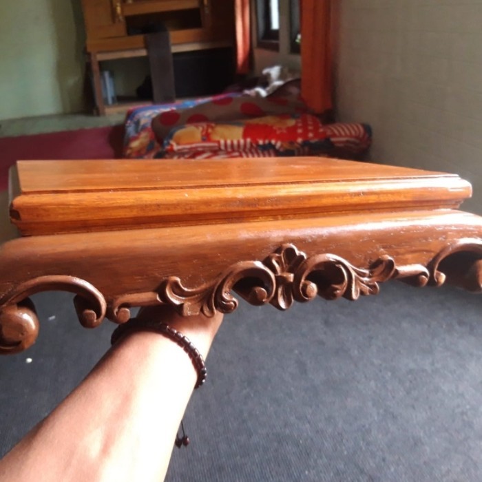 Meja Kontes Bonsai Bahan Kayu Jati/ Meja Display Bonsai Kayu Jati