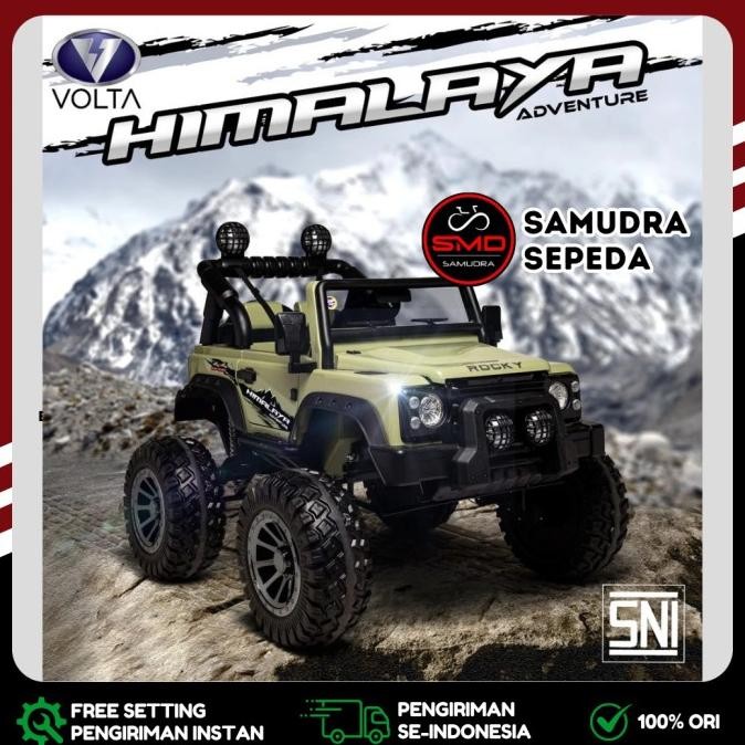 Ori - Mobil Aki Mainan Anak Cas Remote Rocky Himalaya 5 Dinamo Murah BDG Termurah
