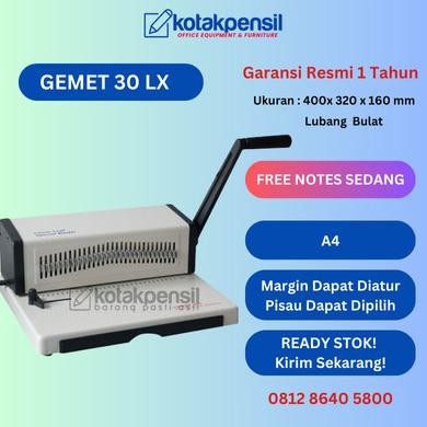 

Promo Mesin Pelubang Loose Leaf GEMET 30 LX - Murah dan Bergaransi Resmi COD