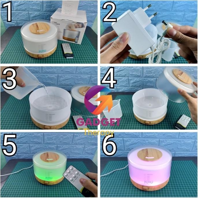 Kbaybo Air Humidifier Ultrasonic Diffuser Tanpa Cotton Kapas 500Ml Tokodewi11