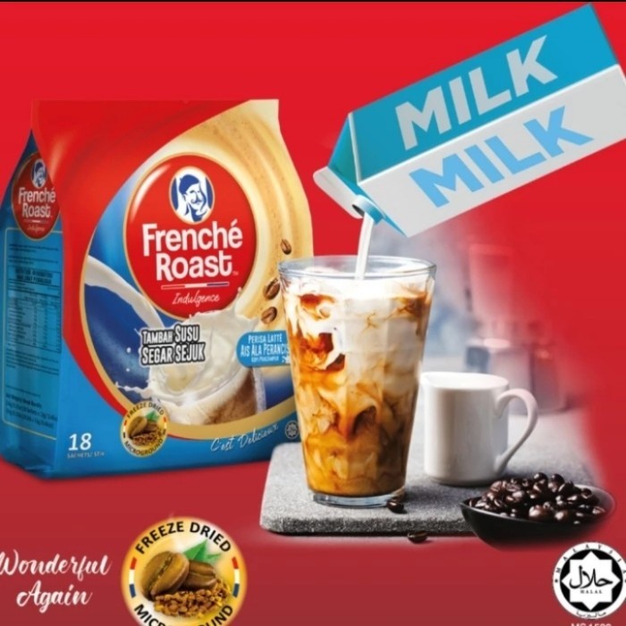 

Ready - Kopi Frenche Roast Coffee Iced French Latte Fresh Milk