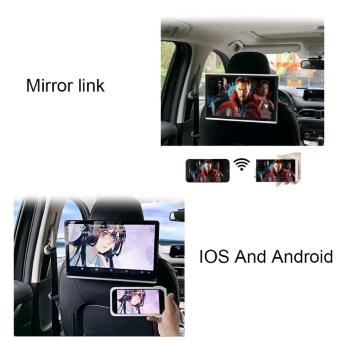 TV HEADREST 10.1" ANDROID SYSTEM, IPS TOUCH SCREEN, AV, HDMI