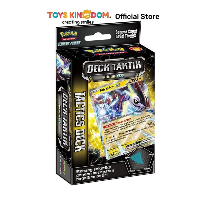 Toys Kingdom Pokemon Set Kartu Deck Taktik Miraidon Ex Svtr Kids Toy Toys Pokemon Card Permainan