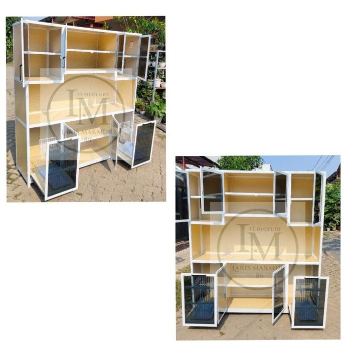 Rak Piring Aluminium Acp / Lemari Piring Kaca Acp / Kitchen Dapur Aluminium Acp Tokomami23