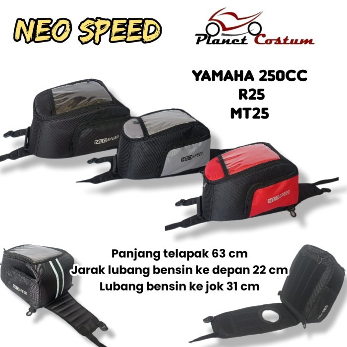Promooo! tas tank motor touring neo speed yamaha 250cc R25 MT25