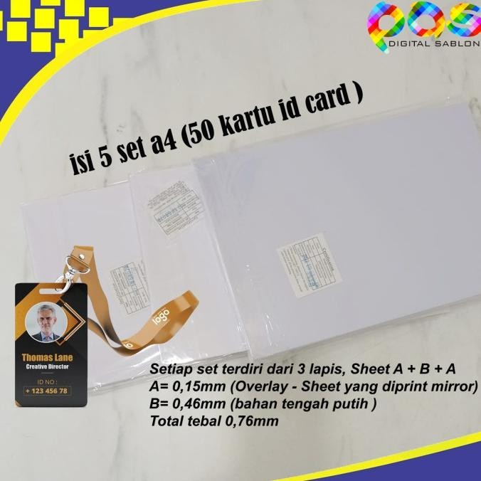 

Promo Paket Cetak Kartu Id Card (Pvc Id Card, Pembolong, Plong, Laminating) COD