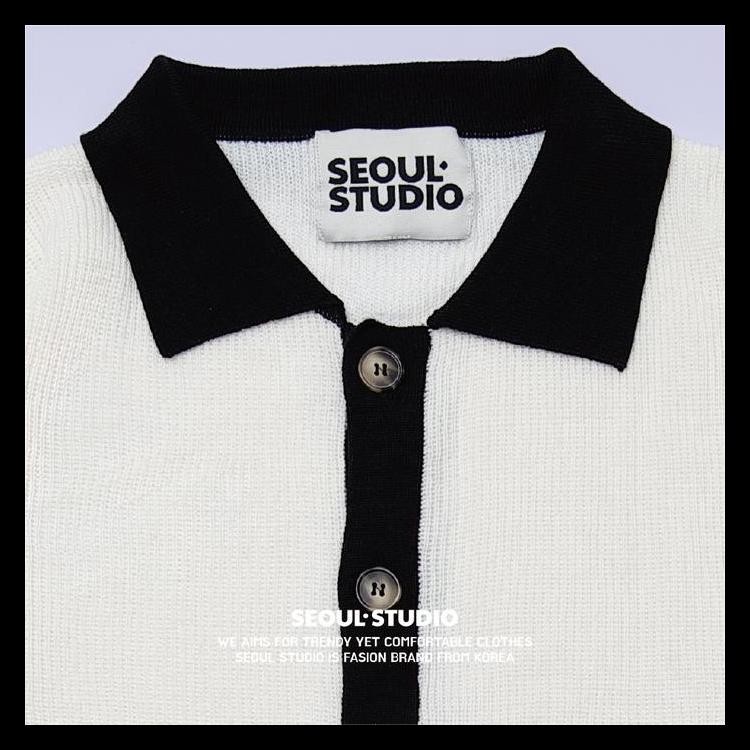 |Spesial Promo|Terbaru|Best Seller|Terlaris| [Seoulstudio] Namsan Collar Knit Cardigan (Cream) | Raj