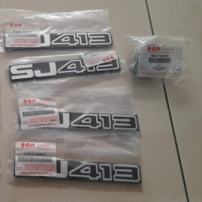 emblem sj413 suzuki jimny katana sj 413 stiker sgp ori caribian