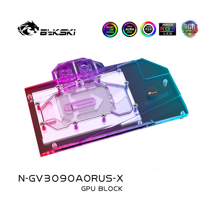 TZT Water Block Use for GIGABYTE Arous RTX 3090 MASTER /3080 MASTER GPU Card Copper Radiator Block  