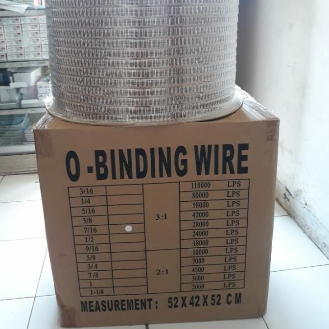 

Promo Ring Jilid Kawat 5/16 Roll Spool Pitch 3:1 8mm TOPAS O BINDING WIRE COD