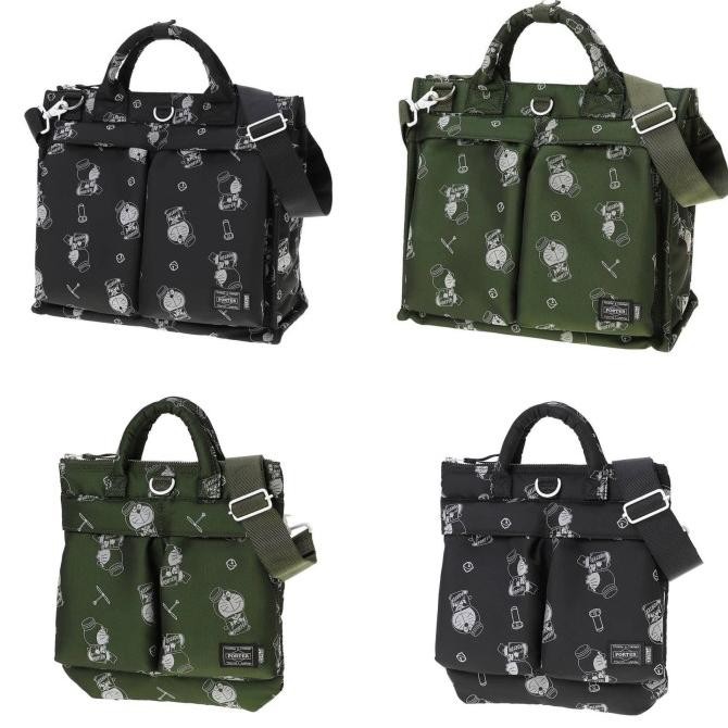 Doraemon X Porter Yoshida Waist Bag, Tanker Bag, Tee, Keychain 2023 Storebonbon_