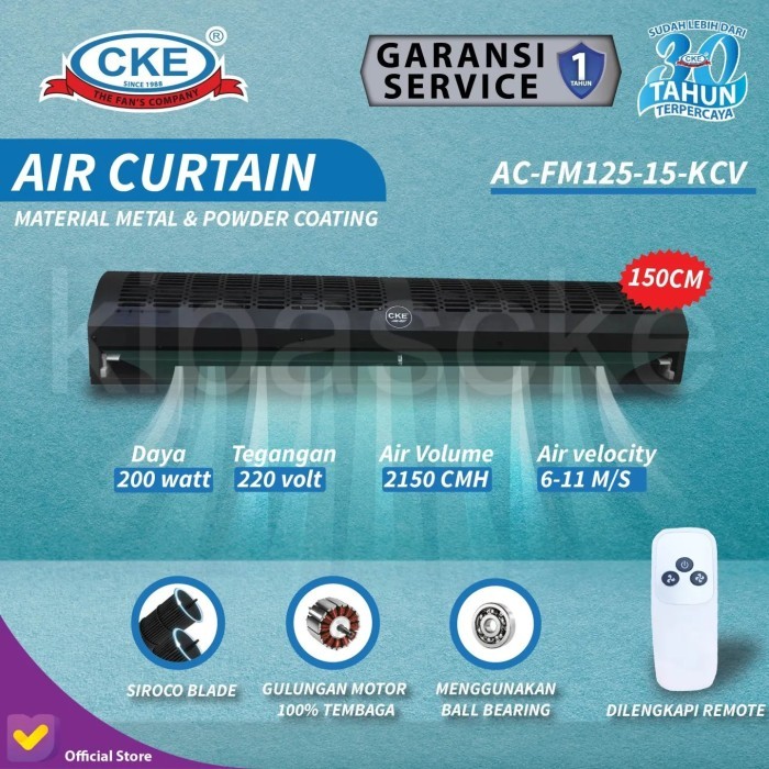 CKE Air Curtain 150 cm AC-FM125-15-KCV