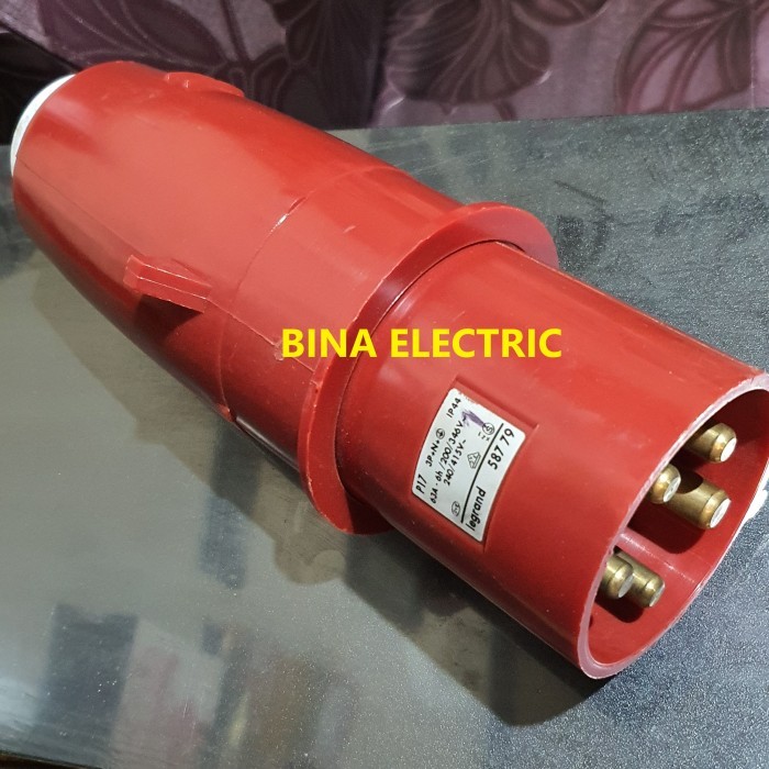 Straight Plugs Legrand P17 5P 63A IP44 058779 Steker Legrand 5P 63A