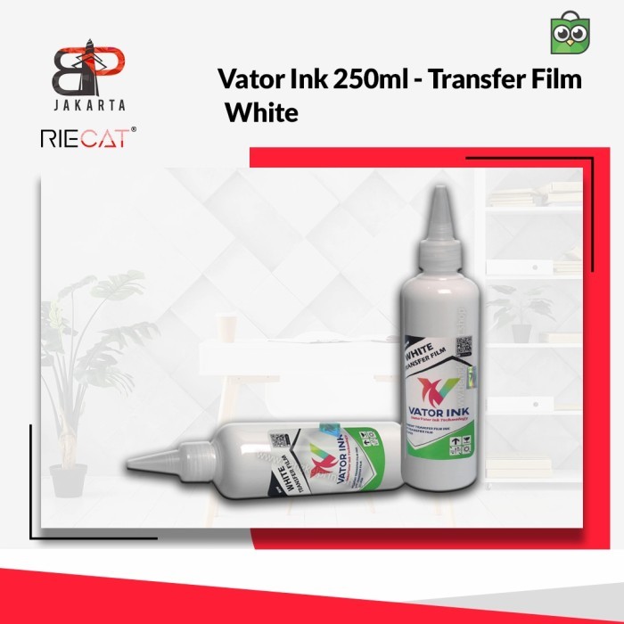 

TINTA DTF VATOR PREMIUM QUALITY SABLON DTF HASIL PEKAT WHITE - 250ML