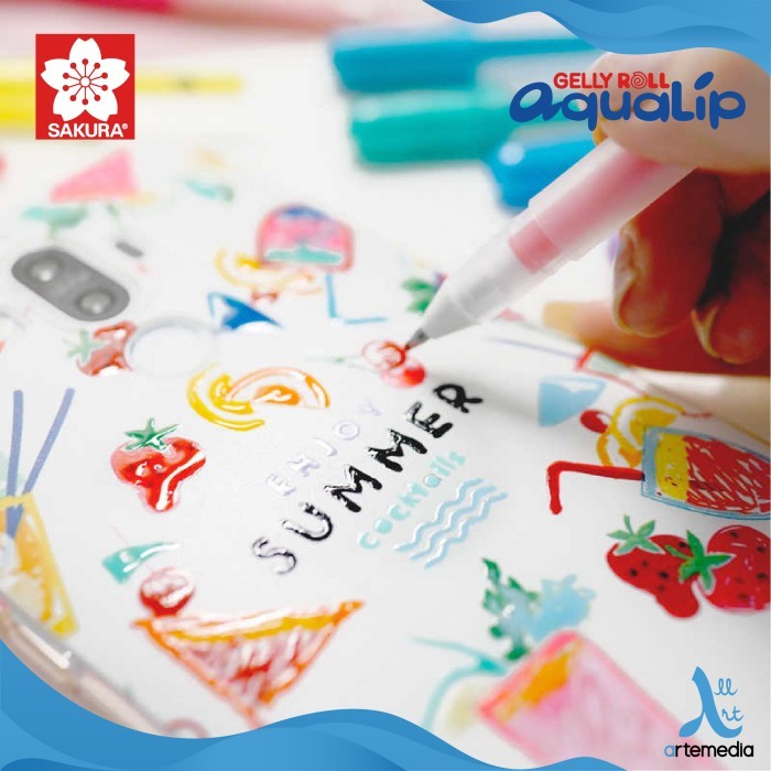 

PULPEN WARNA TIMBUL SAKURA AQUALIP 3D COLOR SET BOLPEN
