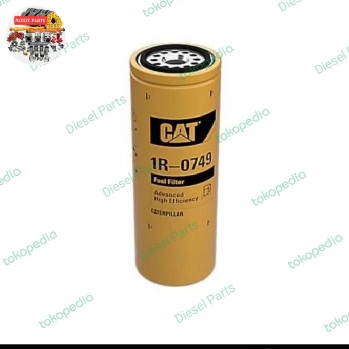 Fuel Filter Solar 3406B, 3406C, 3406E, 3408, 1R-0749, 1R 0749, 1R0749 Sparepart Alat Berat Excavator