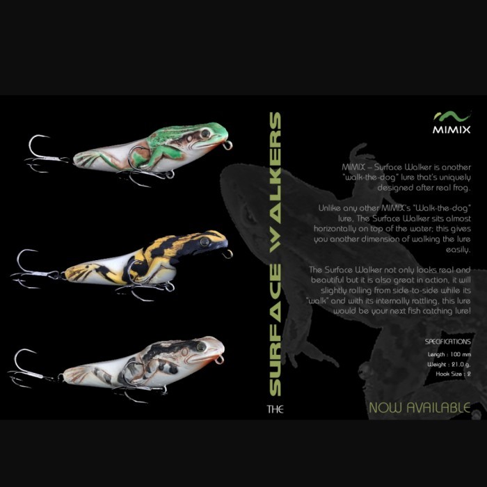 TERBARU Top water lure WTD Mimix Surface Walker