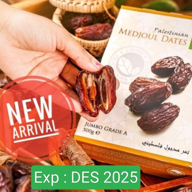 

Kurma Medjoul Ariha Jumbo @ 500 Gr Asli Palestina Rayansani376