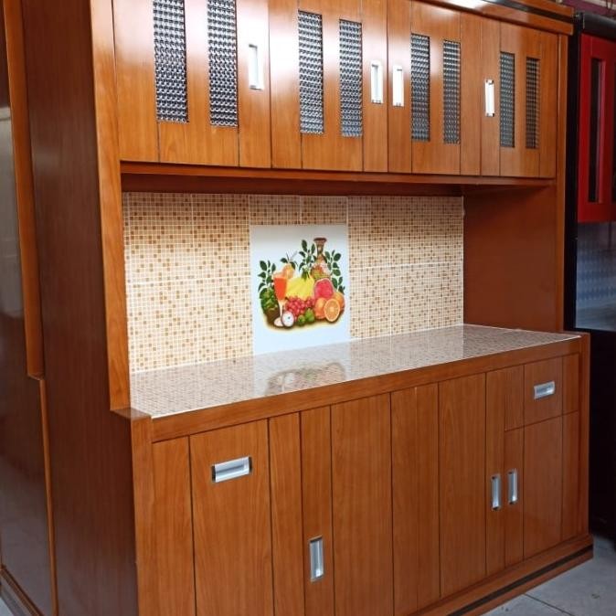 Rak Dapur / Lemari Dapur /Rak Piring Kayu Meisastore23