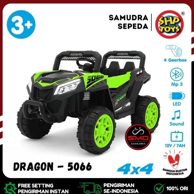 Ori - Mobil Aki Mainan Anak Remote Volta 5066 Dragon 12V 4 Dinamo Murah BDG Termurah