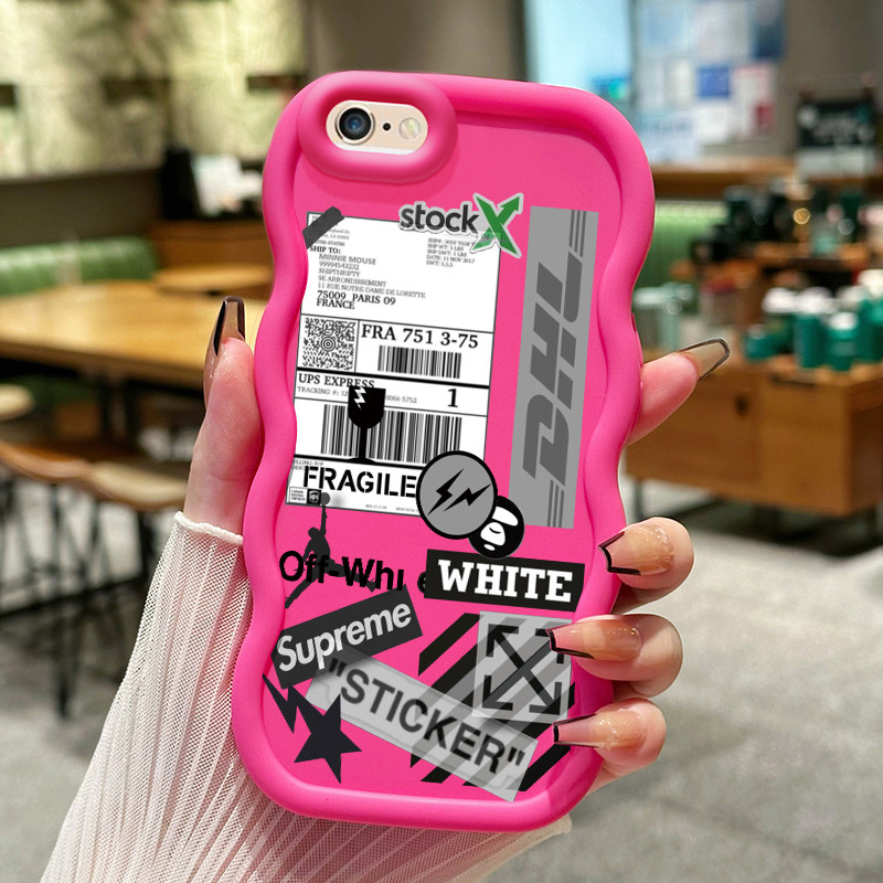 Casing Hp Untuk iPhone 6 Plus 6s Plus 7 Plus 8 Plus SE 2020 X Xs Max Case Casing kode batang modis K