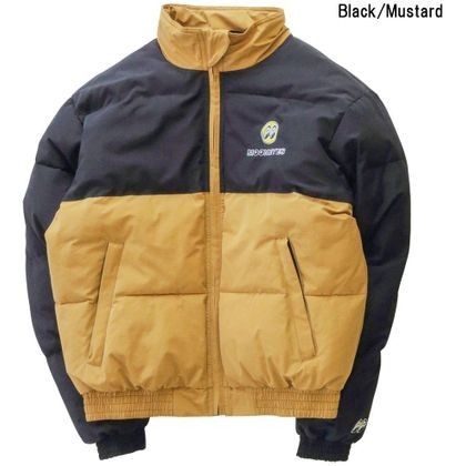 Jaket Puffy Moon Eyes Black Mustard