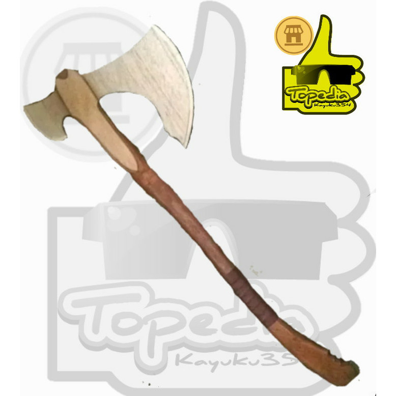 TERBARU mainan pedang kayu type kapak